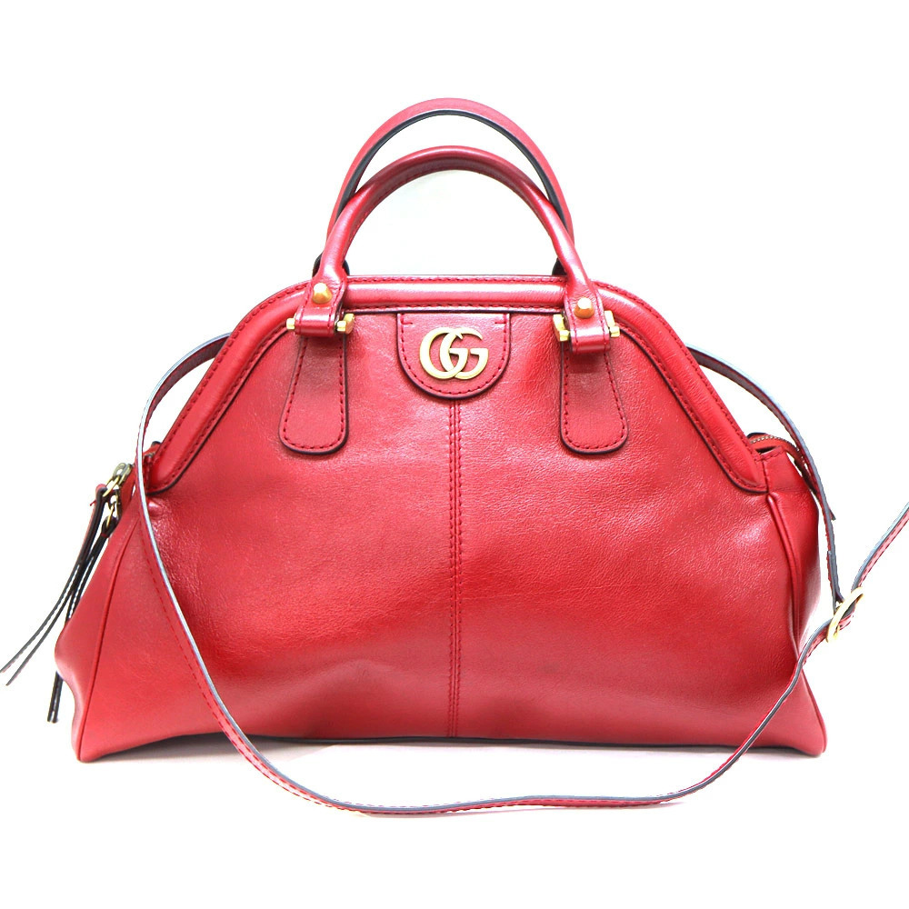 Gucci Liber Bag Leather Red